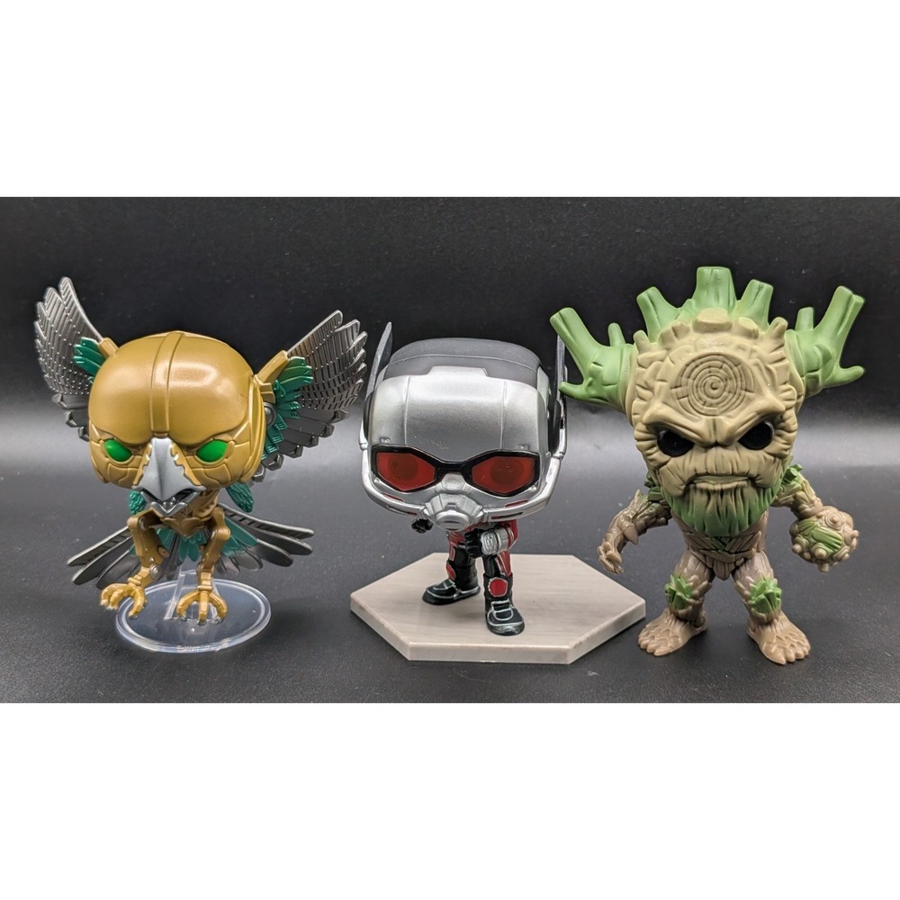 Funko Pop! Lot Of 3 (Groot, Ant Man & Air Razor) Marvel, Transformers, Avengers